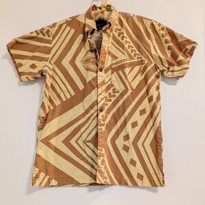 Eveni Pacific Men's Brown Patterned Shirt
